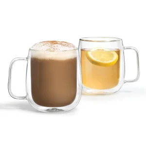 Ricardo Cuisine Glassware And Mugs-Double-Walled Mugs (Set of 2)