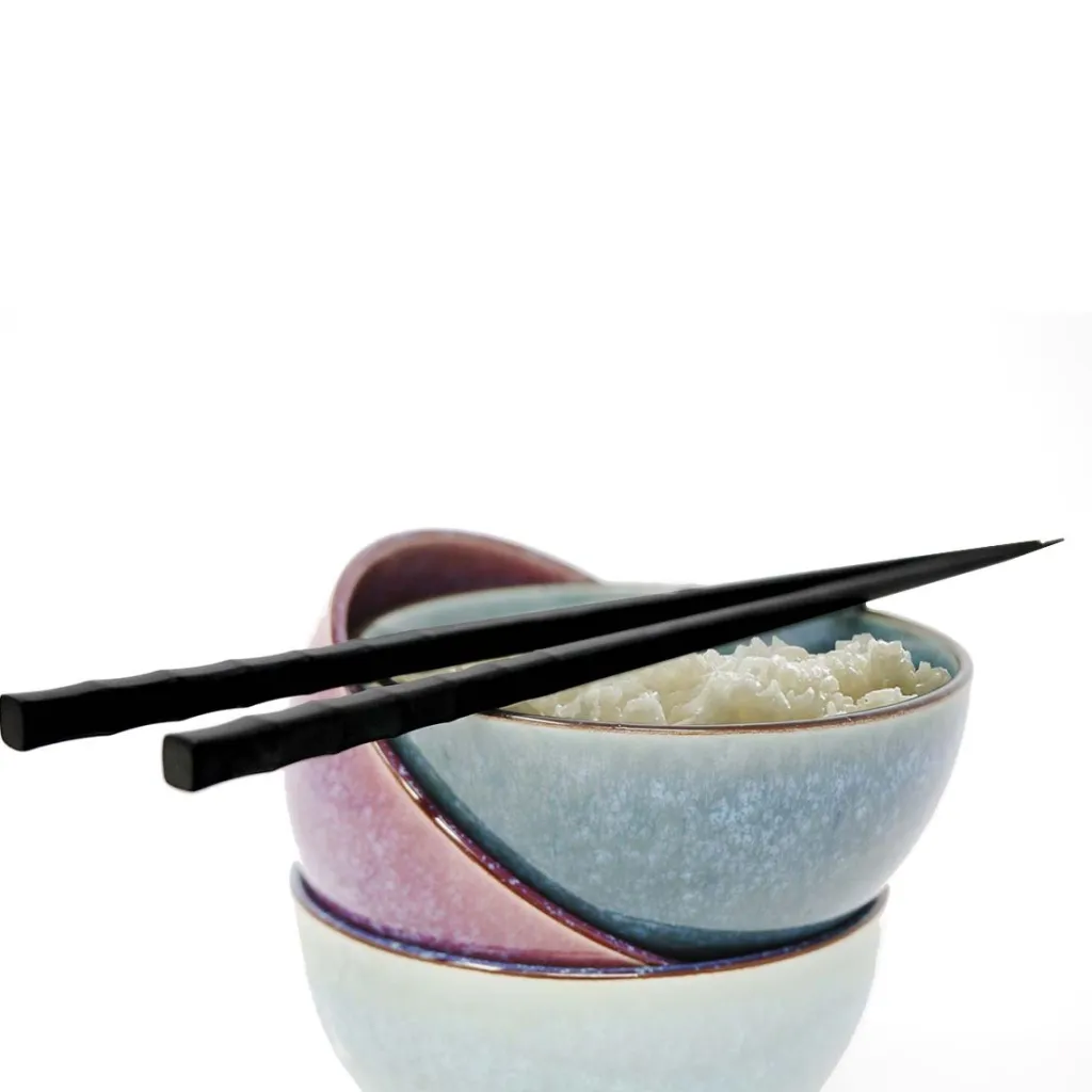 Ricardo Cuisine Tongs, Brushed And Whisks-Reusable Chopsticks, Set of 4 Pairs