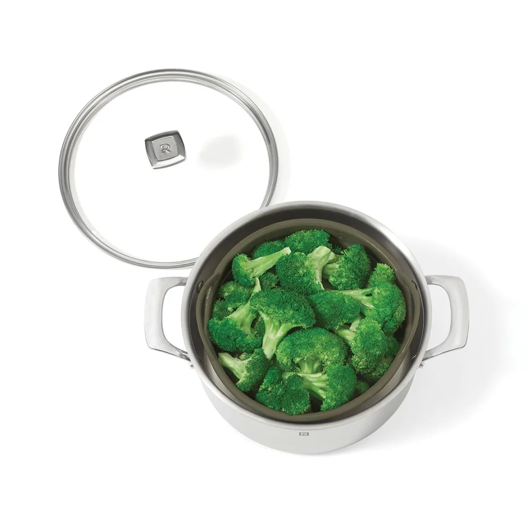 Ricardo Cuisine Colanders, Spinners And Strainers | Electric Pasta Maker-RICARDO 2-in-1 Strainer and Steaming Basket