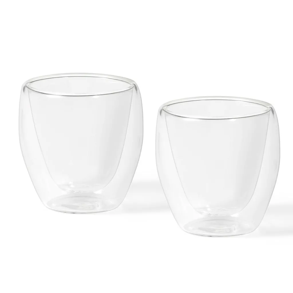 Ricardo Cuisine Glassware And Mugs-RICARDO Double Wall Espresso Glasses, Set of 2