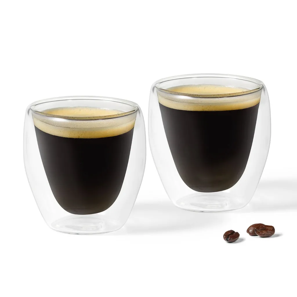Ricardo Cuisine Glassware And Mugs-RICARDO Double Wall Espresso Glasses, Set of 2