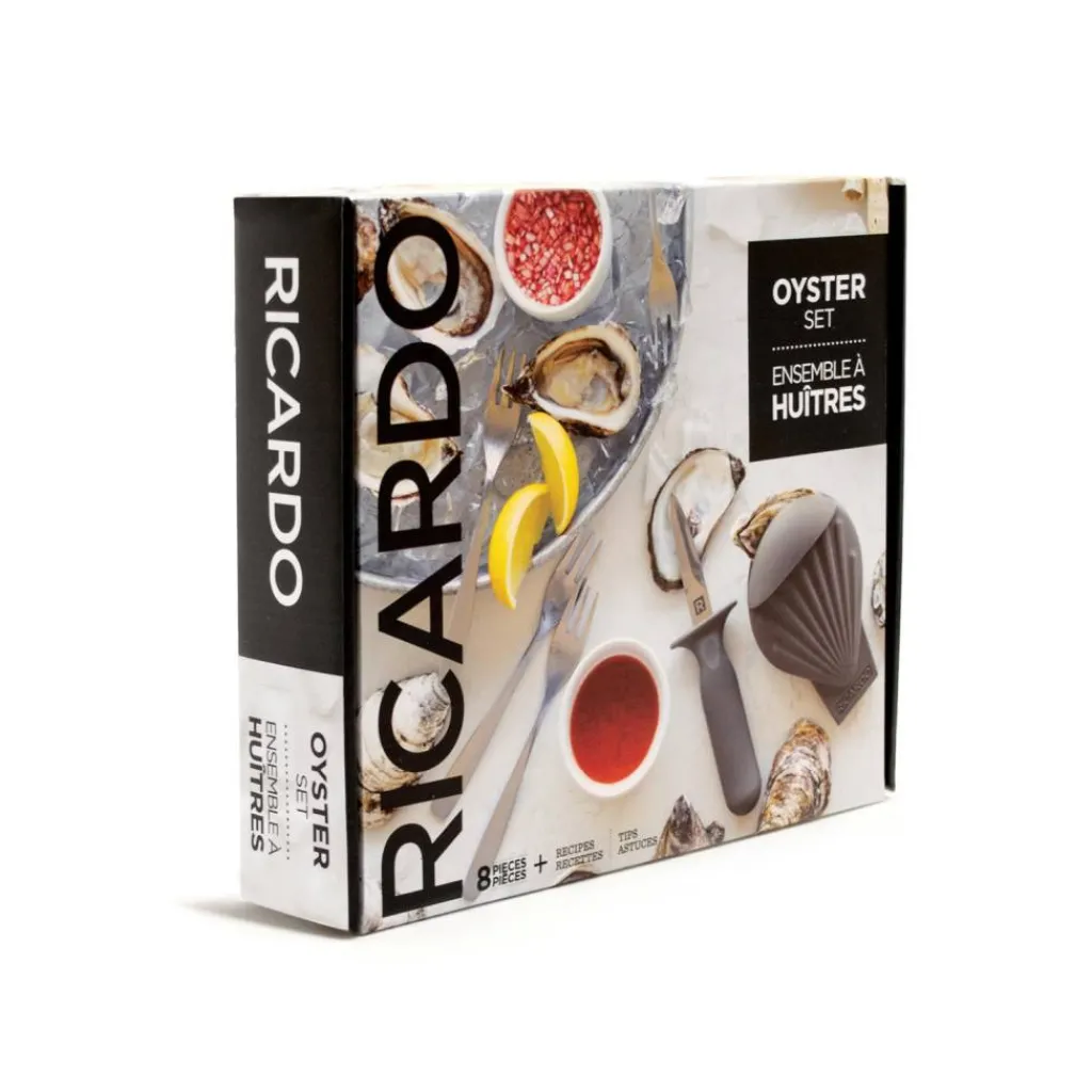 Ricardo Cuisine Seafood Accessories-RICARDO 8-Piece Oyster Set