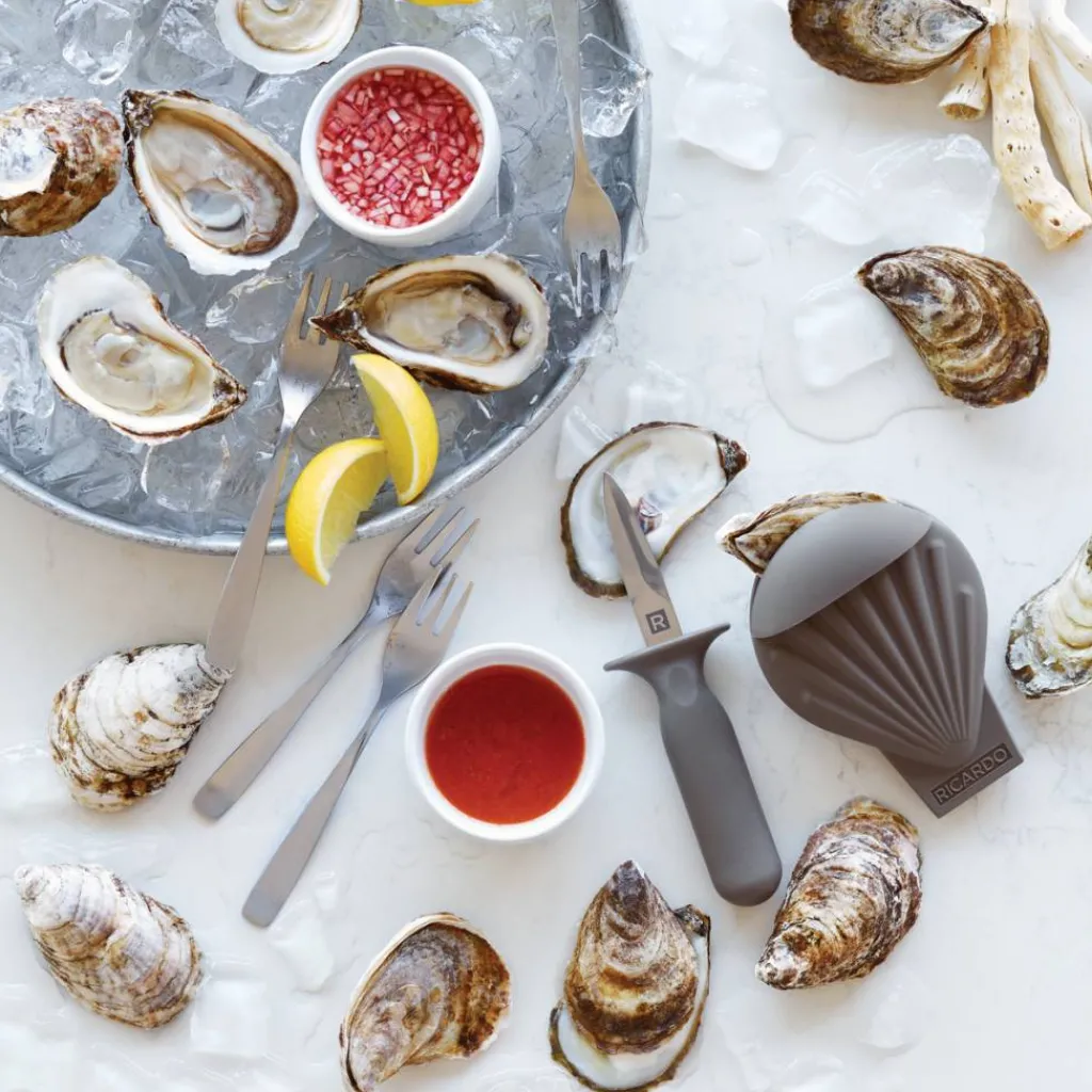Ricardo Cuisine Seafood Accessories-RICARDO 8-Piece Oyster Set