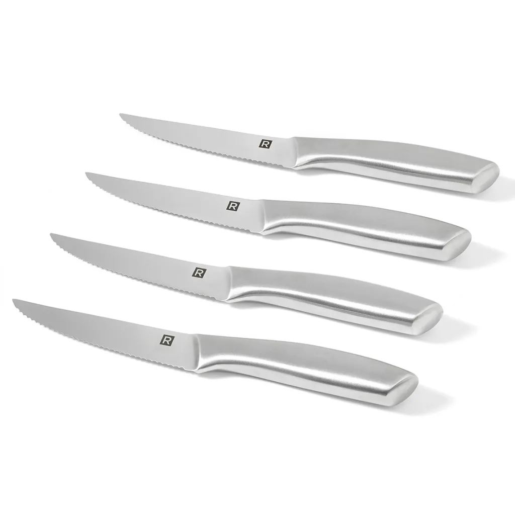 Ricardo Cuisine Knives And Scissors-RICARDO Set of 4 Stainless Steel Steak Knives