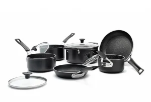 Ricardo Cuisine Skillets And Saucepans-RICARDO “The Rock” 10-Piece Non-stick Aluminum Forged Cookware Set