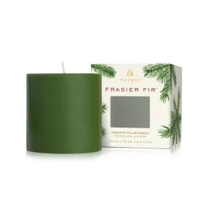 Ricardo Cuisine Home Ambience-THYMES Frasier Fir Green Pillar Candle